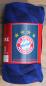 Mobile Preview: Fleecedecke FC Bayern München - blau - Logo - 150 x 200 cm